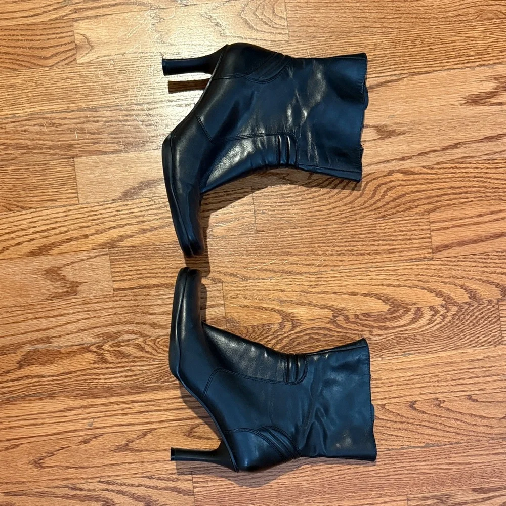 Nine West Black Heeled Boots - Picture 2 of 5